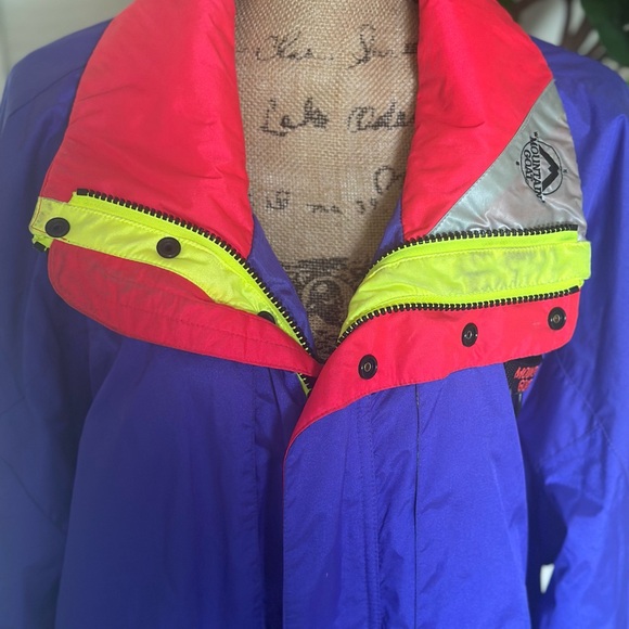 Vintage Purple Windbreaker Jacket with Neon Accents - Picture 2 of 9